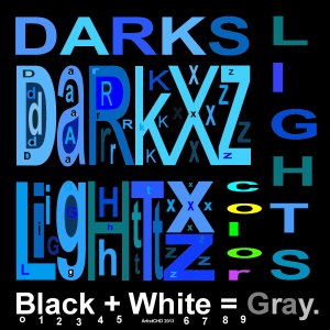 Darkxz - Lightxz - Grayxz - Color codes neg image